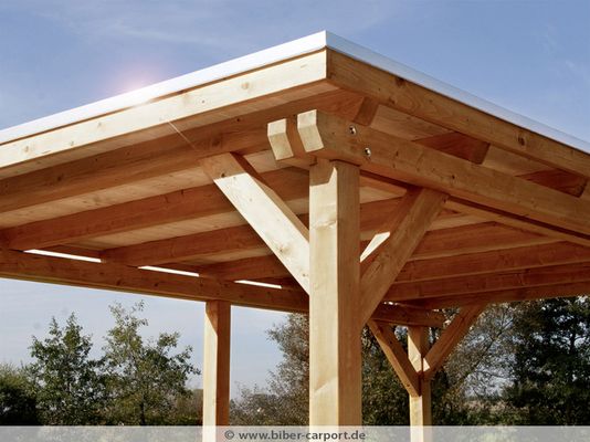 Reihencarport Holz